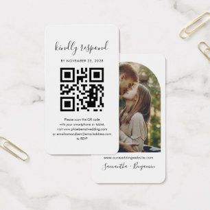 QR Code Paare Foto UAWG Wedding Enclosure Card