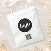 QR-Code-Papiertasche für einfache Logokombinatione Geschenktütchen (Ausgeschnitten)