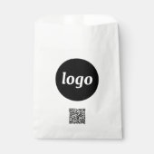 QR-Code-Papiertasche für einfache Logokombinatione Geschenktütchen (Vorderseite)