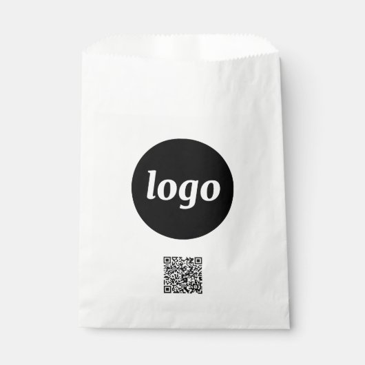 QR-Code-Papiertasche für einfache Logokombinatione Geschenktütchen (Vorderseite)