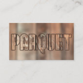 QR-Code Parkett mit rustikalem Holzstil Visitenkarte (Vorderseite)