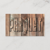 QR-Code Parkett mit rustikalem Holzstil Visitenkarte (Vorderseite)