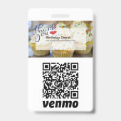 QR Code Payment Process ID Abzeichen Ausweis (Rückseite)