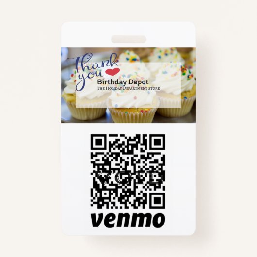 QR Code Payment Process ID Abzeichen Ausweis (Rückseite)