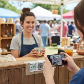 QR Code Payment Prozess leicht gemacht Visitenkarte
