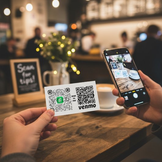 QR Code Payment Prozess leicht gemacht Visitenkarte