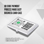 QR Code Payment Prozess leicht gemacht Visitenkarten Dose<br><div class="desc">Der QR Code Payment Process Made Easy Business Card Case ist ein schlankes und innovatives Accessoire, das die Funktionalität eines Karteninhabers mit dem Komfort von QR-Code-Zahlungen kombiniert. Dieser stilvolle Fall wurde entwickelt, um Ihre Geschäftsvorgänge zu optimieren und Zahlungen mühelos zu machen. Dieses Kartengehäuse wurde mit Präzision und Liebe zum Detail...</div>