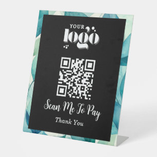 QR Code Payment Scan Sockelschild
