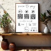 QR Code Payment - Scan to Pay Business Logo Poster