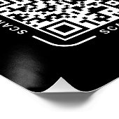 QR Code Payment - Scan to Pay Business Logo Poster (Ecke)