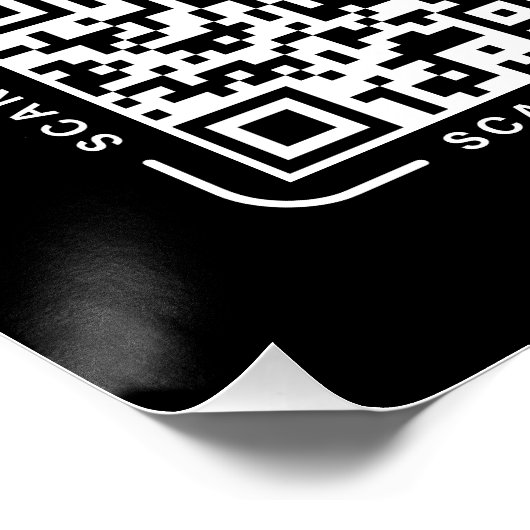 QR Code Payment - Scan to Pay Business Logo Poster (Ecke)