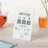 QR Code Payment - Scan to Pay Business Logo Sockelschild (In SItu)