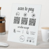 QR Code Payment - Scan to Pay Business Logo Sockelschild (In Situ)