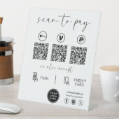 QR Code Payment - Scan to Pay Business Logo Sockelschild (In Situ)