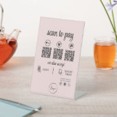 QR Code Payment - Scan to Pay Business Logo Sockelschild (In SItu)