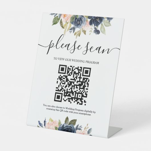 QR Code Ped Sockelschild (Vorderseite)