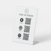 QR Code Pedestal Sign Sockelschild (Vorderseite)