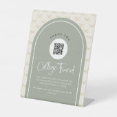 QR Code Pedesteszeichen für die Uni benutzerdefini Sockelschild (Vorderseite)