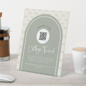 QR Code Pedesteszeichen für die Uni benutzerdefini Sockelschild (In SItu)