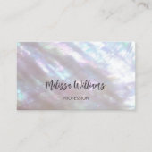 QR-Code | Perlmutt Visitenkarte (Vorderseite)