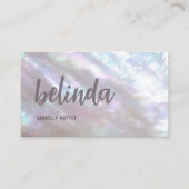 QR-Code | Perlmutt Visitenkarte (Vorderseite)