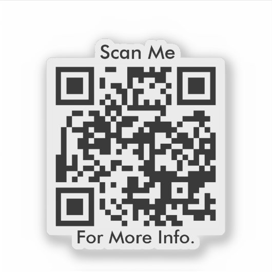 QR-Code personalisiert Aufkleber (Vorderseite)