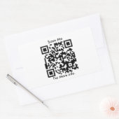 QR-Code personalisiert Rechteckiger Aufkleber (Umschlag)