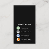 QR-Code Personalisiert Visitenkarte (Rückseite)