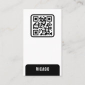 QR-Code Personalisiert Visitenkarte (Vorderseite)