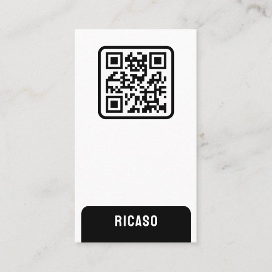 QR-Code Personalisiert Visitenkarte (Vorderseite)