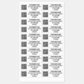 QR-Code Personalisierte Firmenname-Adressbezeichnu Etiketten (Blatt)