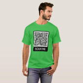 QR-Code - Personalisierter moderner T - Shirt prüf (Vorne ganz)