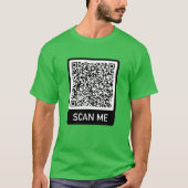 QR-Code - Personalisierter moderner T - Shirt prüf (Vorderseite)