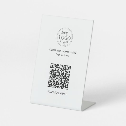 QR-Code, Personalisiertes Schild für das Pedestal (Vorderseite)