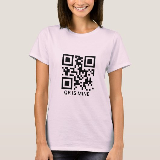 QR-Code personalisiertes T-Shirt (Vorderseite)