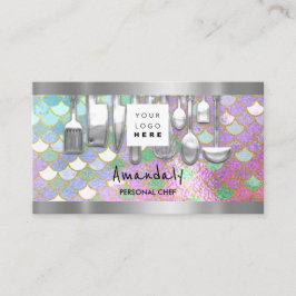 QR Code Persönlicher Koch Kochrestaurant Mermaid Visitenkarte