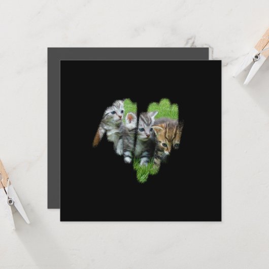 Qr Code Phantastischer Schwarzer Graffiti-Herzrahm Karte (Vorderseite/Rückseite Beispiel)