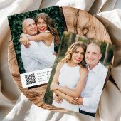 QR Code Photo Card for Vellum Wedding Invitations Einladung