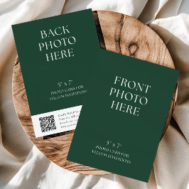 QR Code Photo Card for Vellum Wedding Invitations Einladung