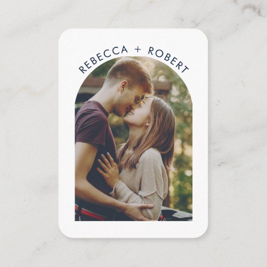 QR Code Photo Wedding Website RSVP Begleitkarte (Rückseite)