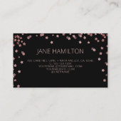 QR-Code Pink Glitter Modern Visitenkarte (Rückseite)