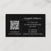 QR-Code | Pink Tourmaline Gemstone Kristallindustr Visitenkarte (Rückseite)