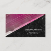 QR-Code | Pink Tourmaline Gemstone Kristallindustr Visitenkarte (Vorderseite)