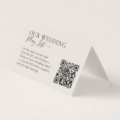 QR-Code-Playlist für Hochzeitneutralcreme (Vorderseite)