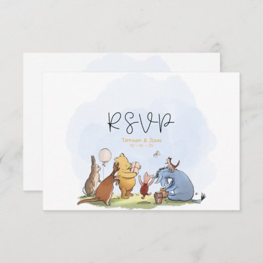 QR Code Pooh-Bärendusche UAWG Dankeskarte (Vorne/Hinten)