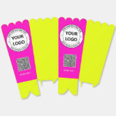 QR-Code-Popcorn-Vorlage für Firmenlogos Geschenkschachtel (Ungeklappt)