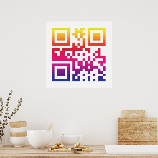☮ — QR-Code Poster (Küche)