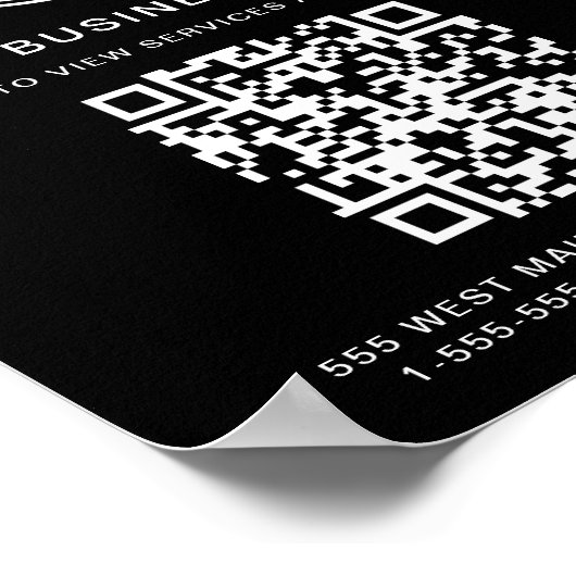 QR-Code Poster (Ecke)