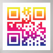 ☮ — QR-Code Poster (Vorne)