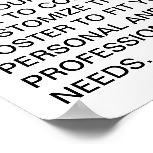 QR-Code Poster (Ecke)